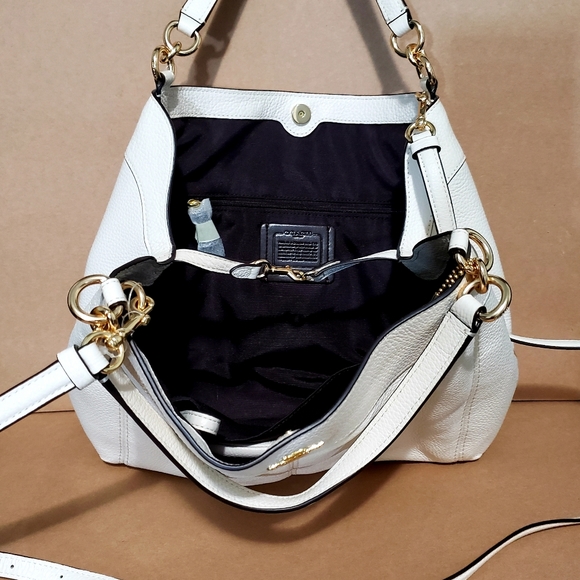 SOLD*****COACH Small Lexy Crossbody Chalk White - Picture 5 of 7